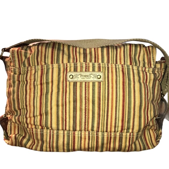 Fossil Handbags - FOSSIL Striped Messenger Bag